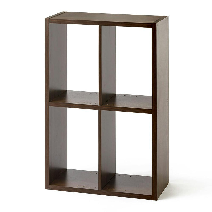 Open rack that can be used vertically and horizontally Brown S57