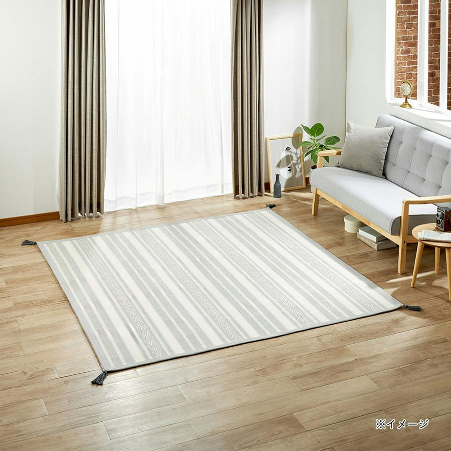 Indian cotton rug Arti 185 with a crisp texture