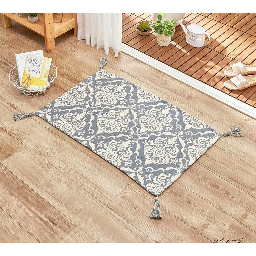 Crisp-touch Indian cotton mat Edel 50 x 80 cm