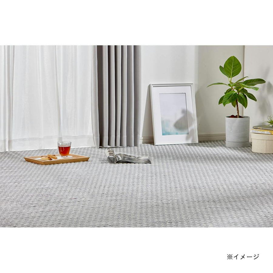 Antibacterial, odor-resistant, anti-mite flat-woven carpet, striped, gray, 1 tatami mat