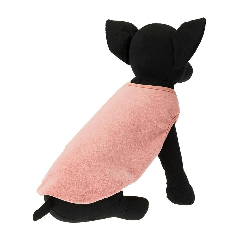 Fleece-lined cut-and-sew, pink, size S, pet clothes (dog clothes)