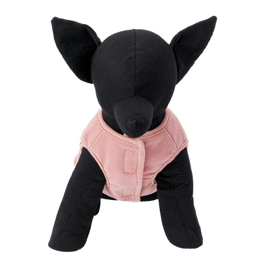 Fleece-lined cut-and-sew, pink, size S, pet clothes (dog clothes)