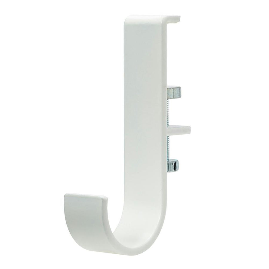 Easy to install, for door frames and lintels, indoor clothes drying pole holder, 2 pieces, white