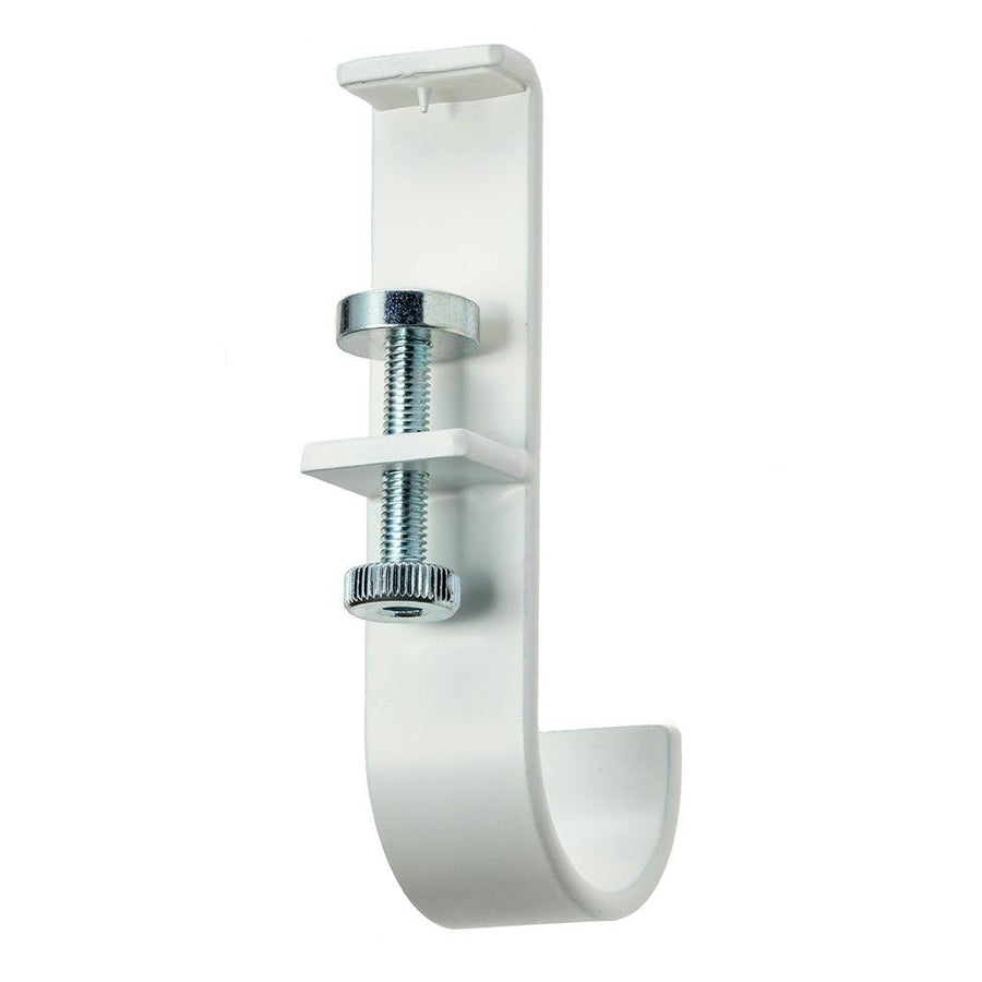 Easy to install, for door frames and lintels, indoor clothes drying pole holder, 2 pieces, white