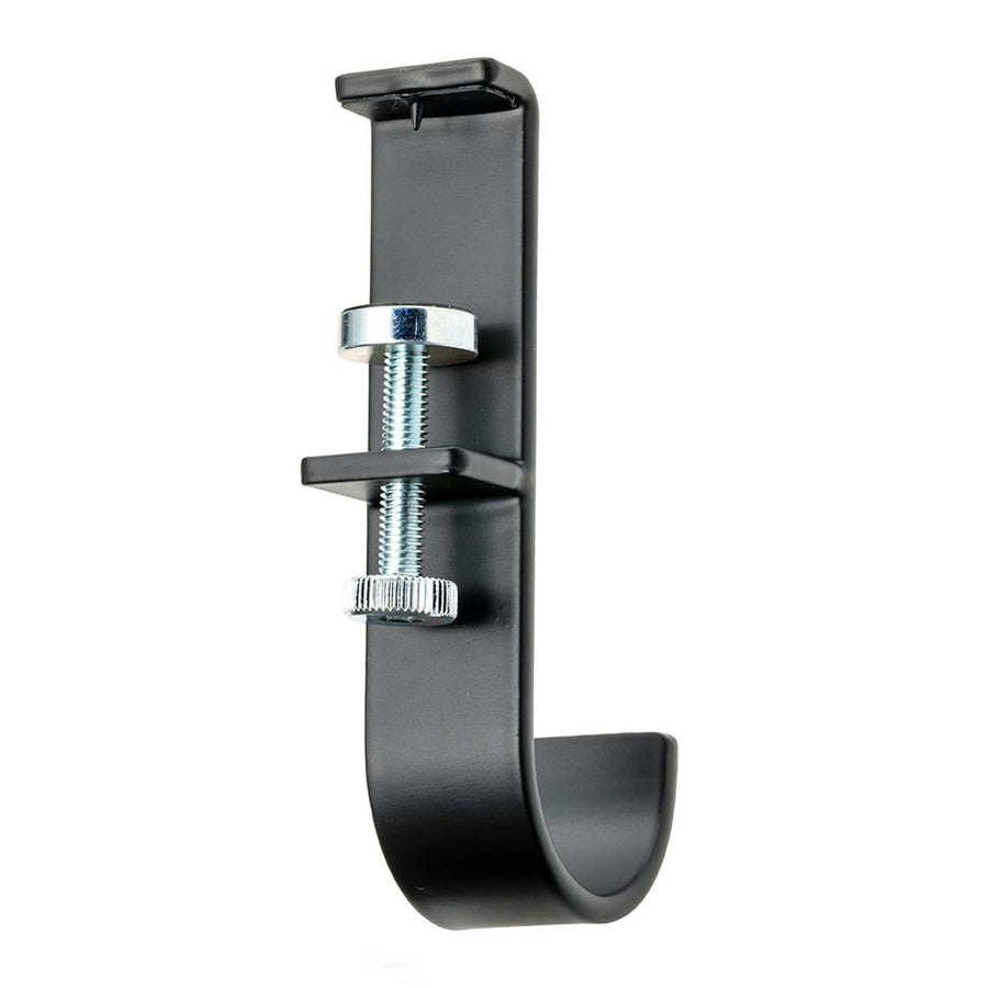 Easy to install, for door frames and lintels, indoor clothes drying pole holder, 2 pieces, black