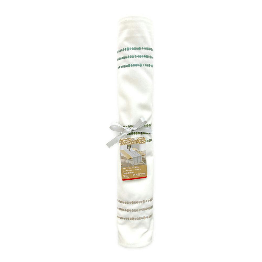 Table runner Piarmo white 40 x 180 cm