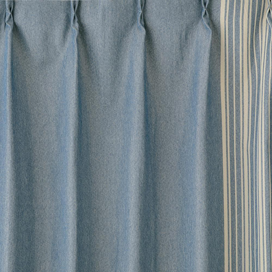 Blackout Ventos Blue 100 x 110 cm Set of 4 Curtains