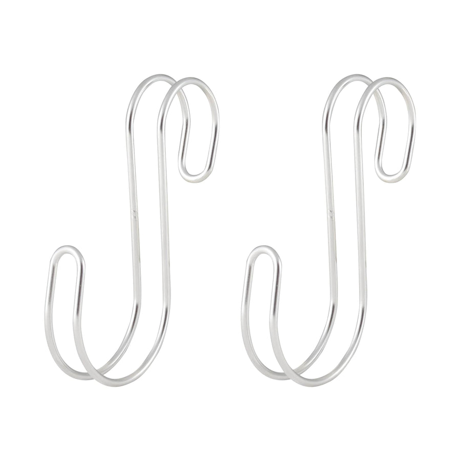 Stainless steel S-hook, small, resistant to lateral movement