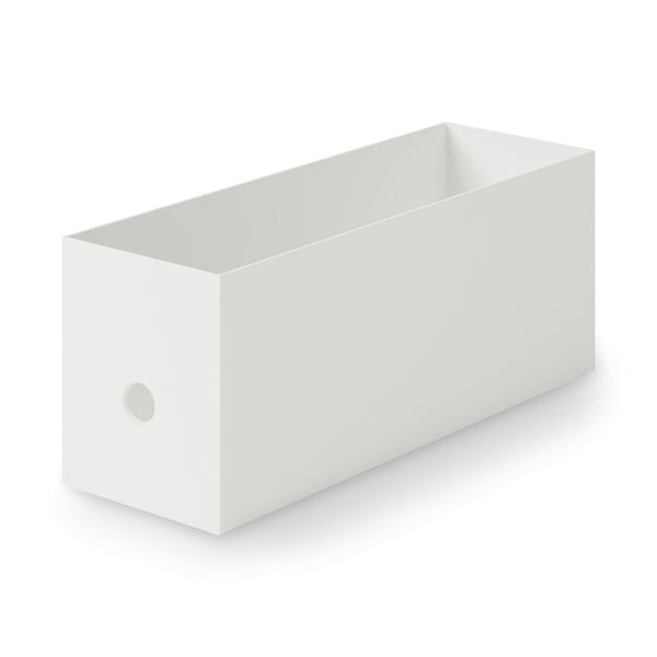 Polypropylene file box, standard type, white gray, 1/2