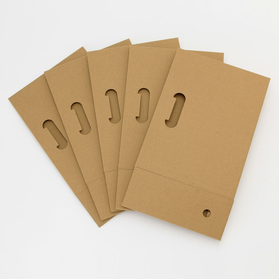 One-touch assembly of cardboard file boxes - set of 5