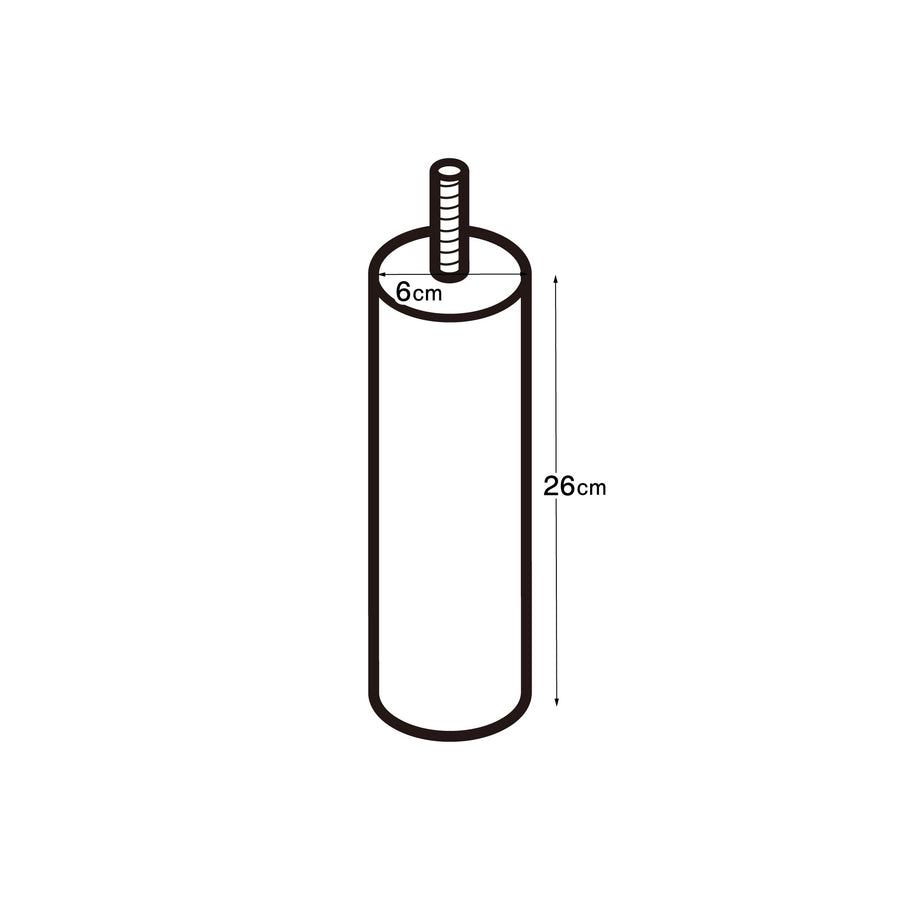 木製脚・26cm／ブラウン（M8）