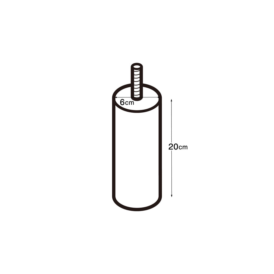 木製脚・20cm／ナチュラル（M8）