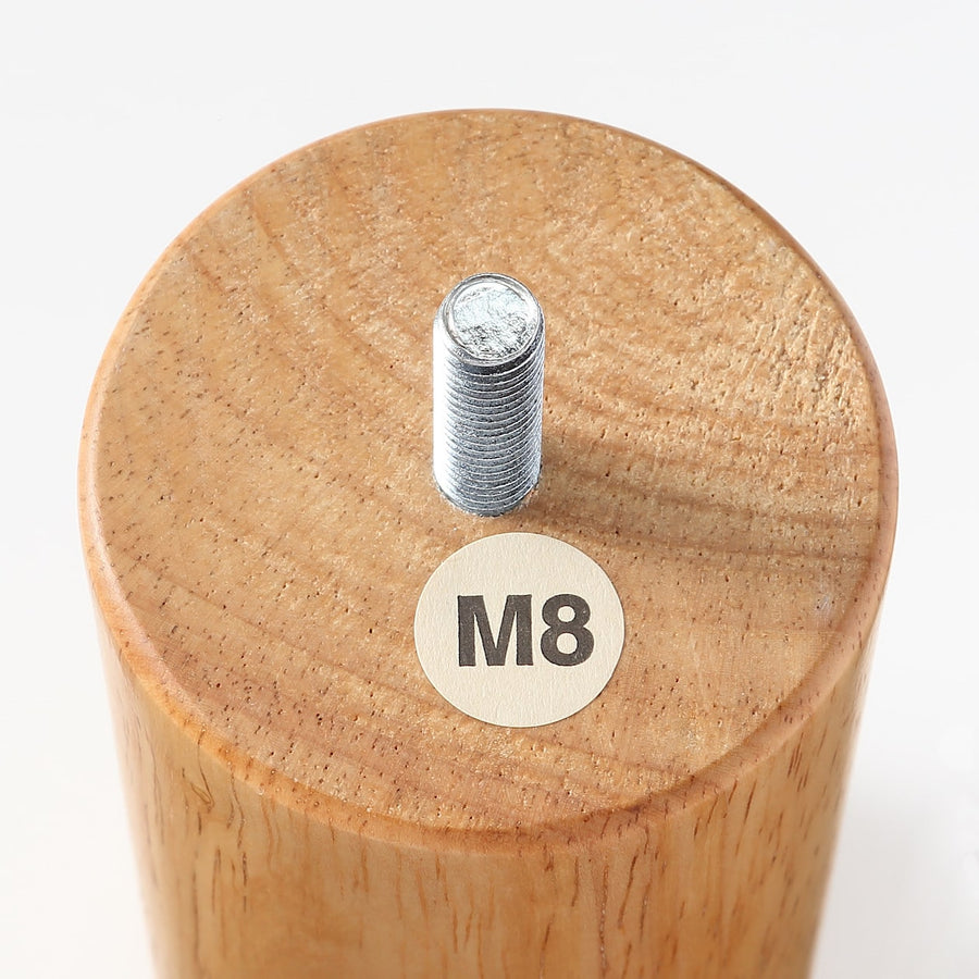 木製脚・１２ｃｍ／ナチュラル（Ｍ８）