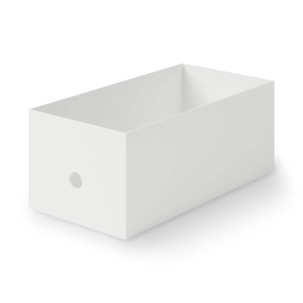 Polypropylene File Box, Standard Wide, White Gray, 1/2