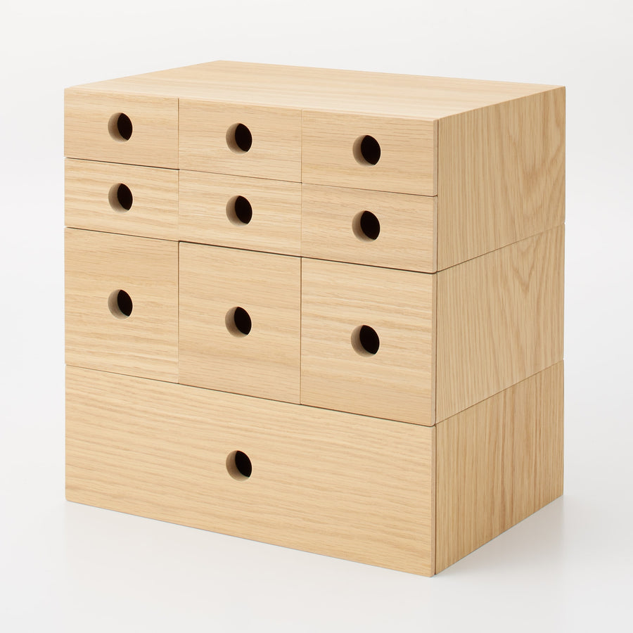 1-tier wooden accessory storage