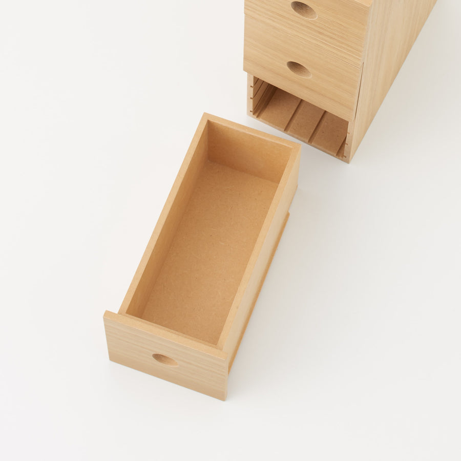 3-tier wooden accessory storage