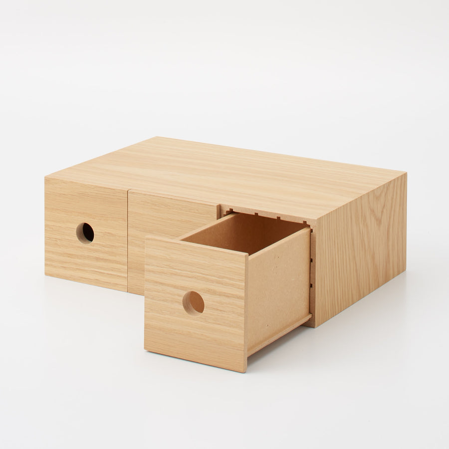 3-tier wooden accessory storage