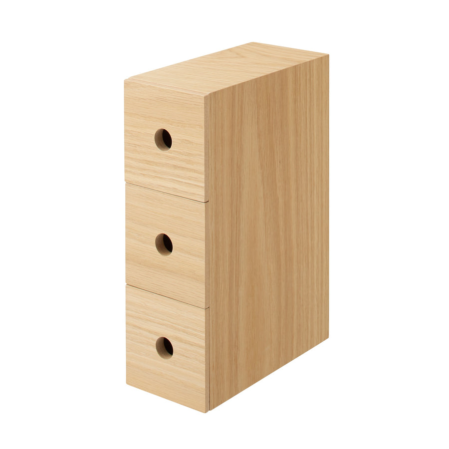 3-tier wooden accessory storage