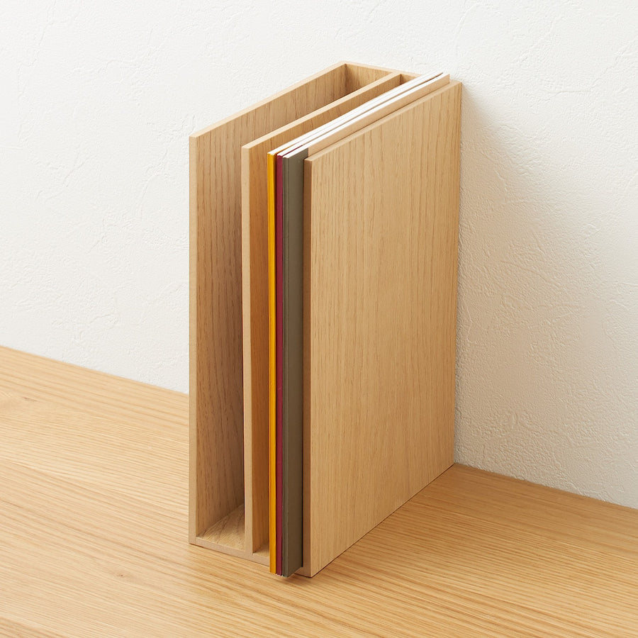 Wooden storage stand, A5 size