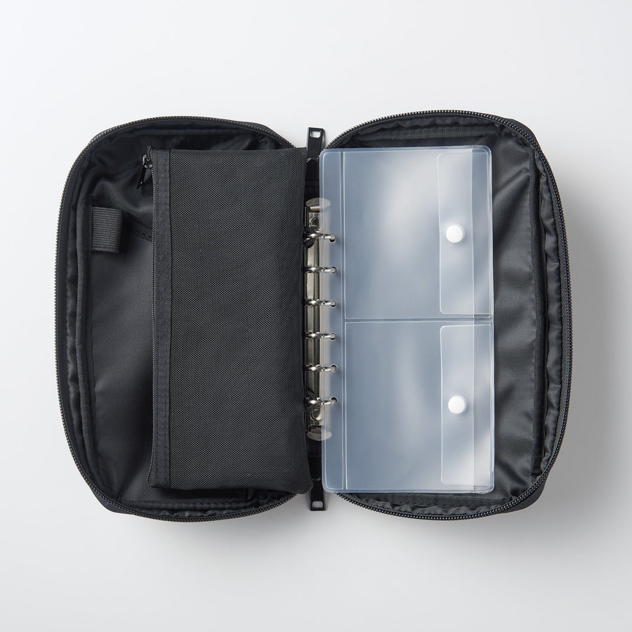 Passport case refill with clear pocket/divider