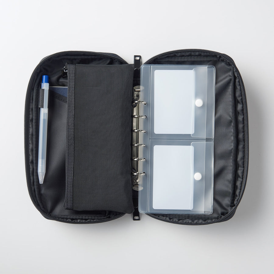 Passport case refill with clear pocket/divider