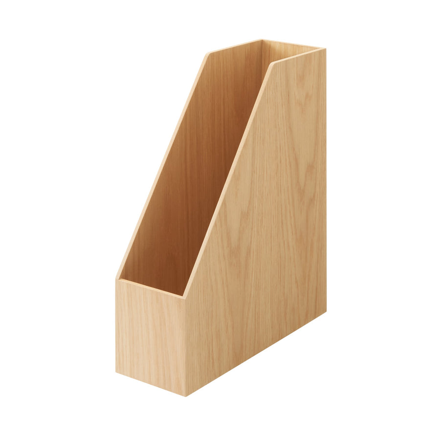 Wooden stand file box for A4