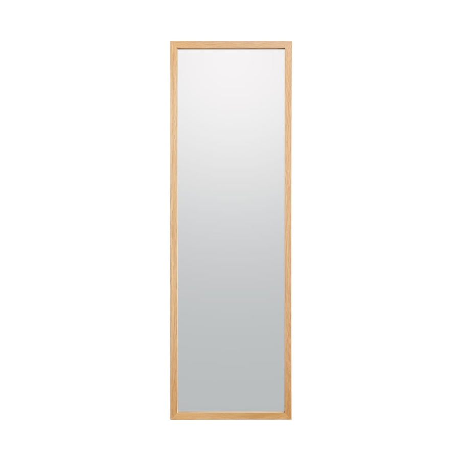 Wall-mounted furniture mirror, oak, medium