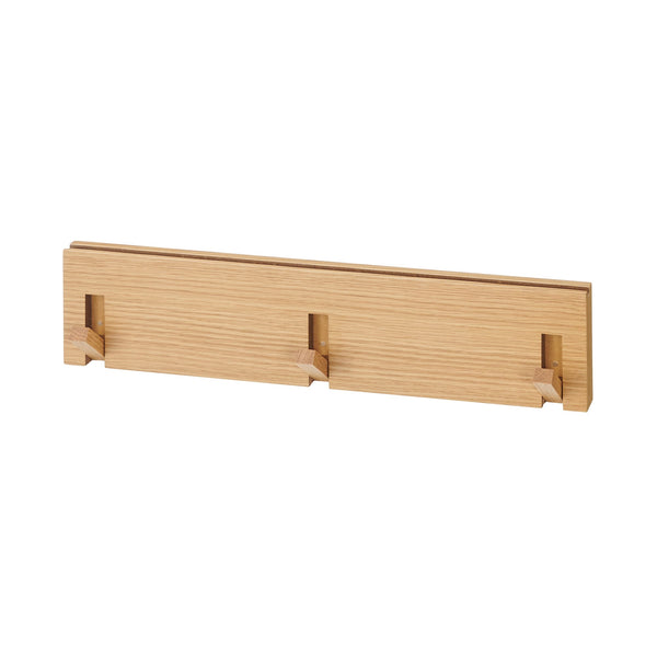 Wall-mounted furniture, 3-piece hanger, oak