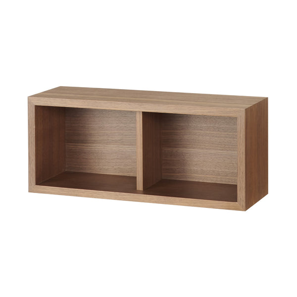 Wall-mounted furniture box, walnut, width 44cm