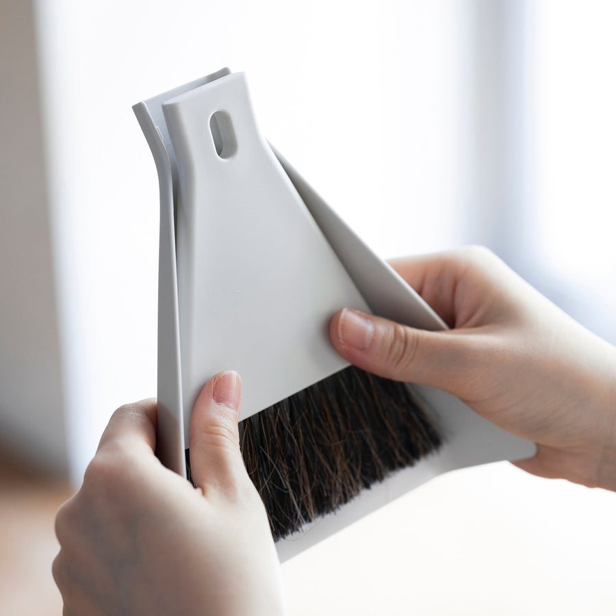 Tabletop broom with dustpan