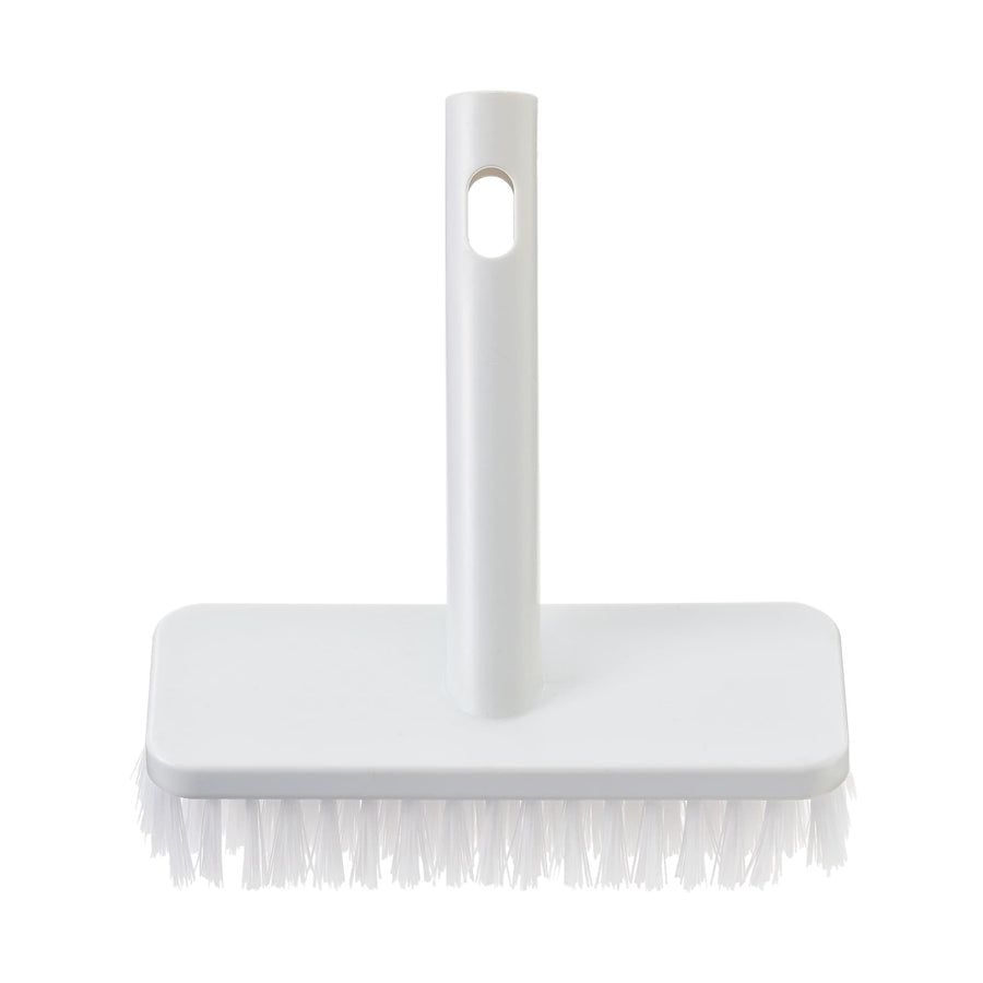 Deck brush with replaceable head