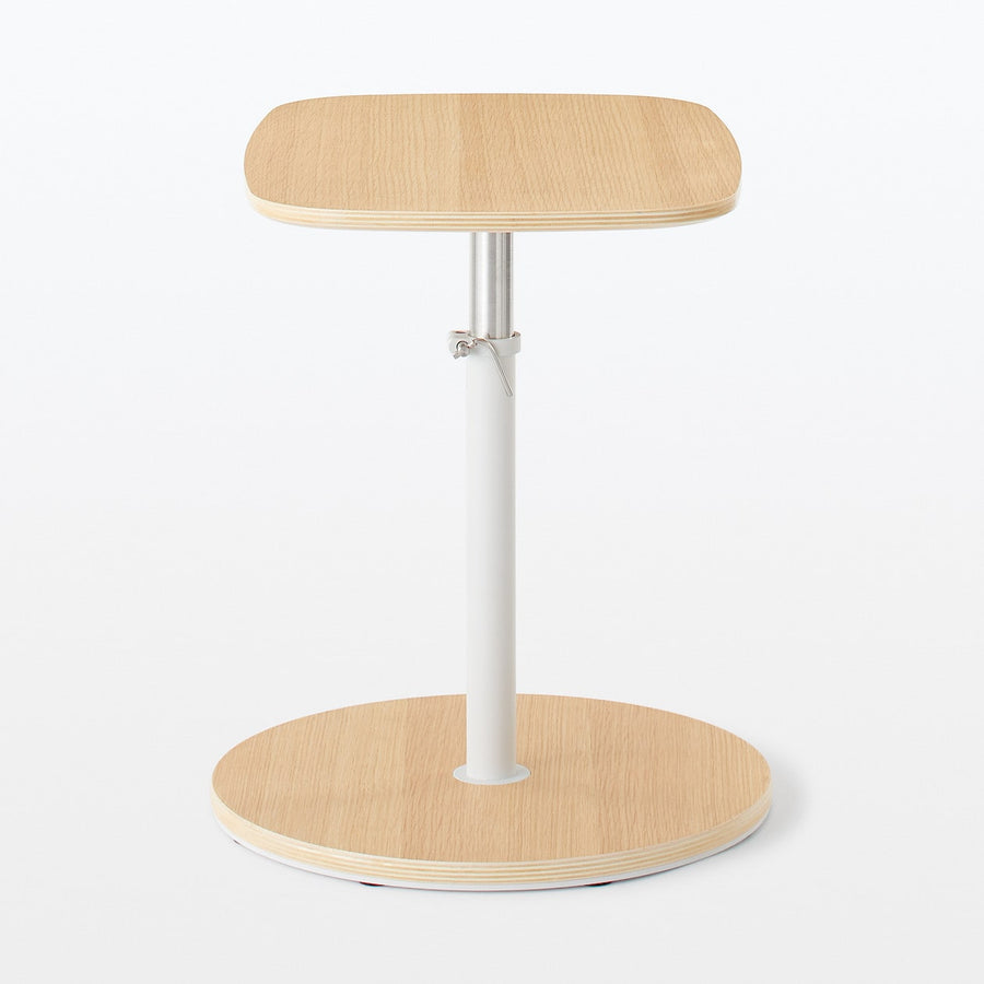 Side table, height adjustable