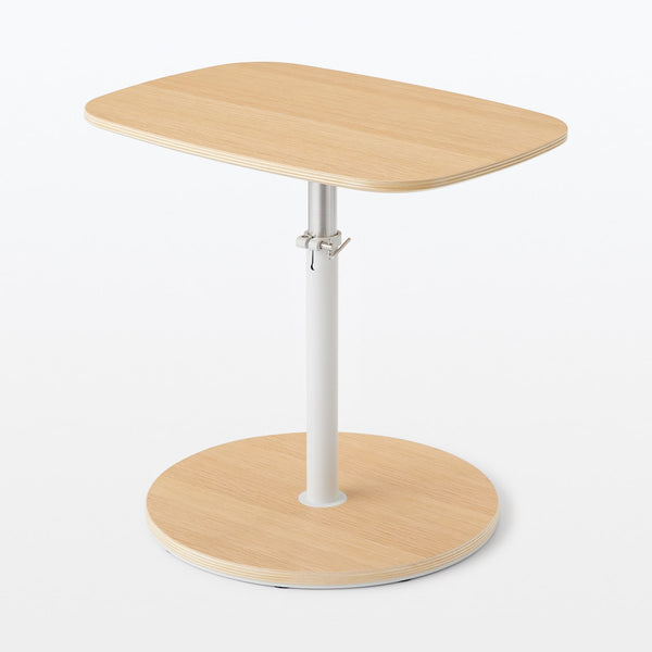 Side table, height adjustable