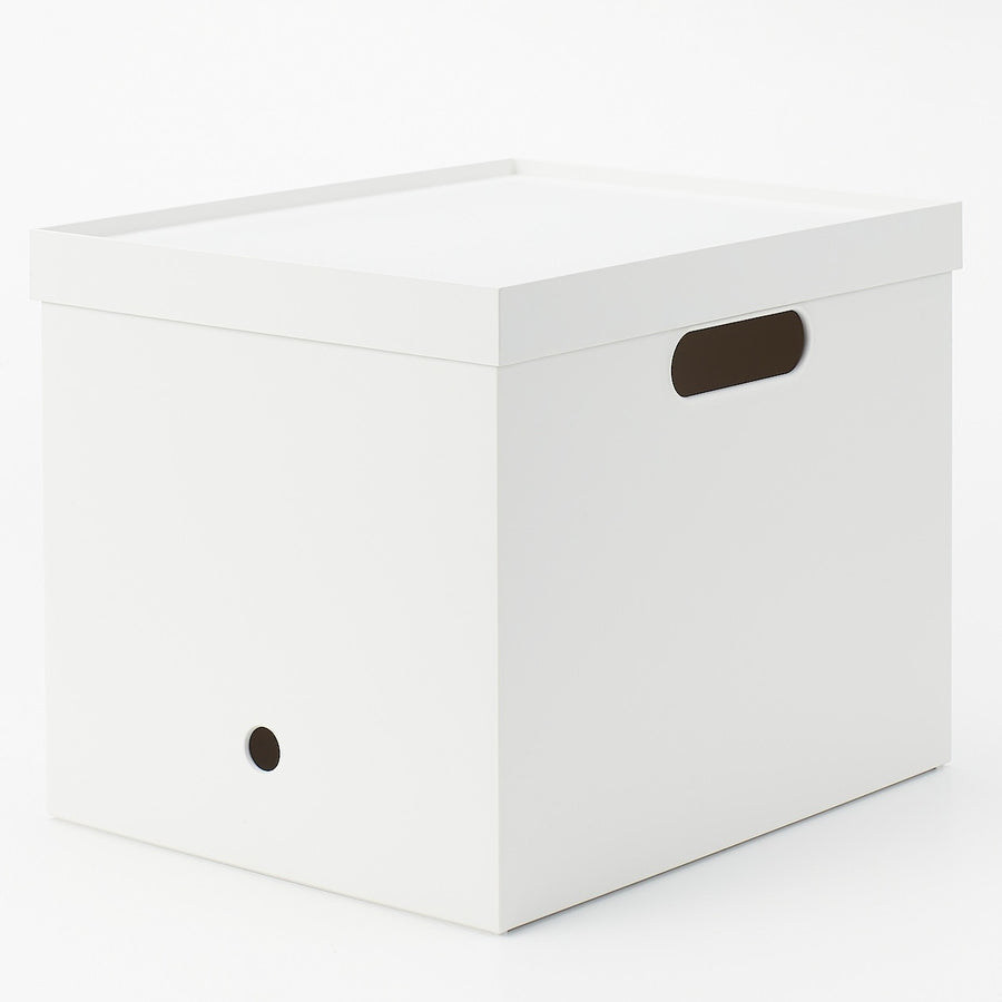 Polypropylene File Box Standard A4 White Gray