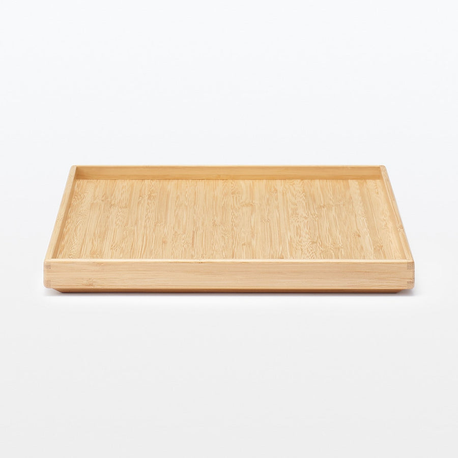 Stackable bamboo rectangular box lid