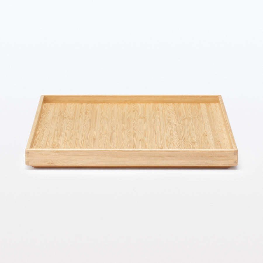 Stackable bamboo rectangular box lid