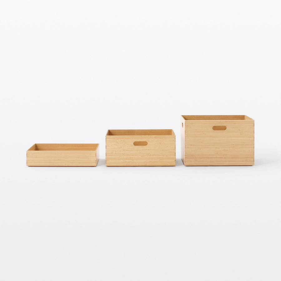 Large Stackable Bamboo Rectangular Box