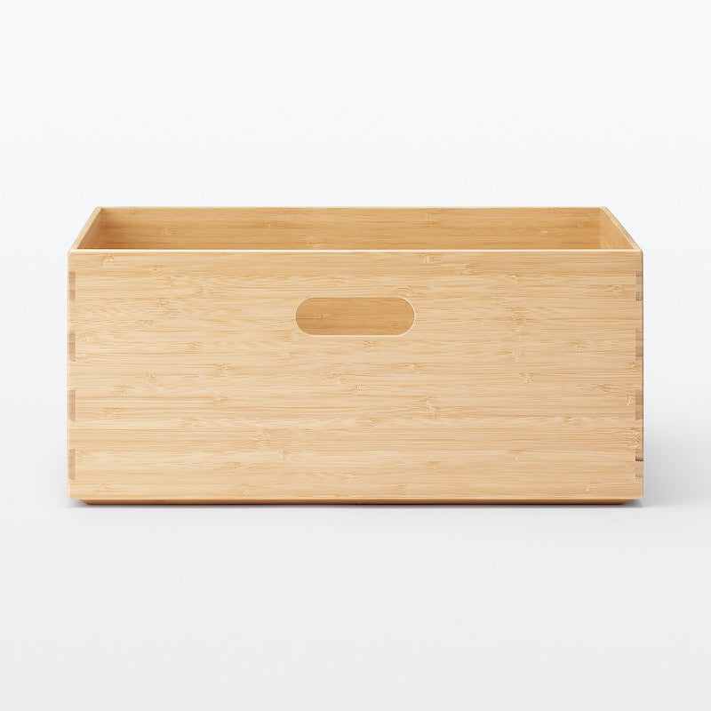 Stackable bamboo rectangular box, medium