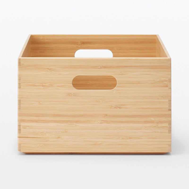 Stackable bamboo rectangular box, medium