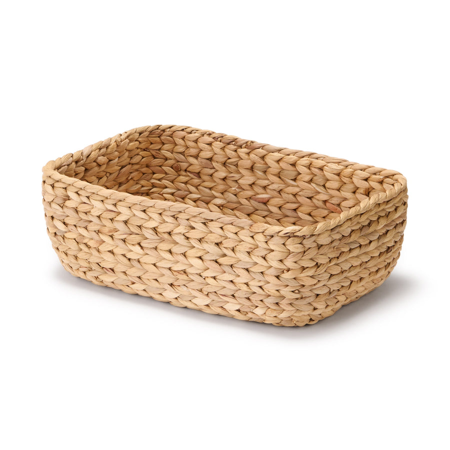 Water hyacinth rectangular basket small