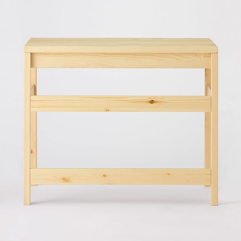 Pine wood desk, width 86cm