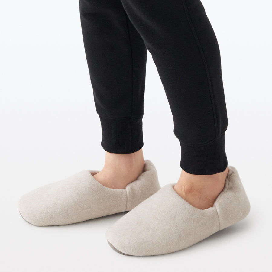 Lyocell blend brushed knit room shoes