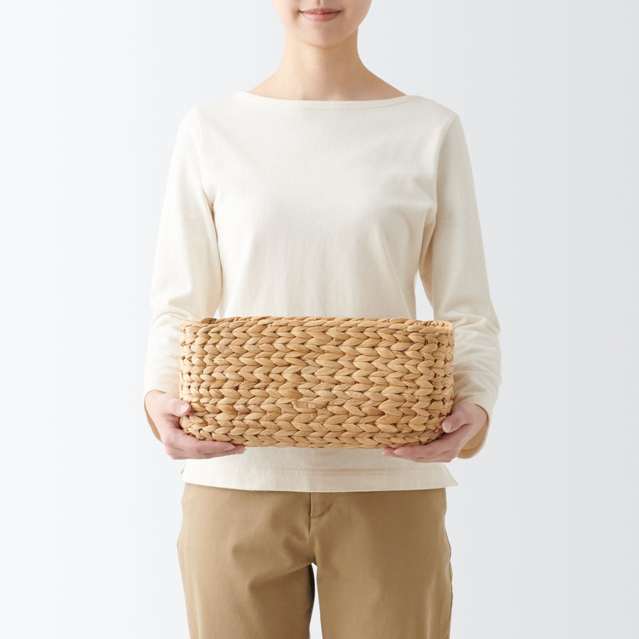 Water hyacinth rectangular basket medium