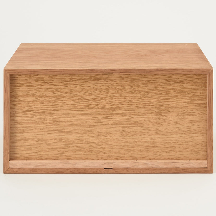 Stacking chest, half, 2 drawers, oak veneer