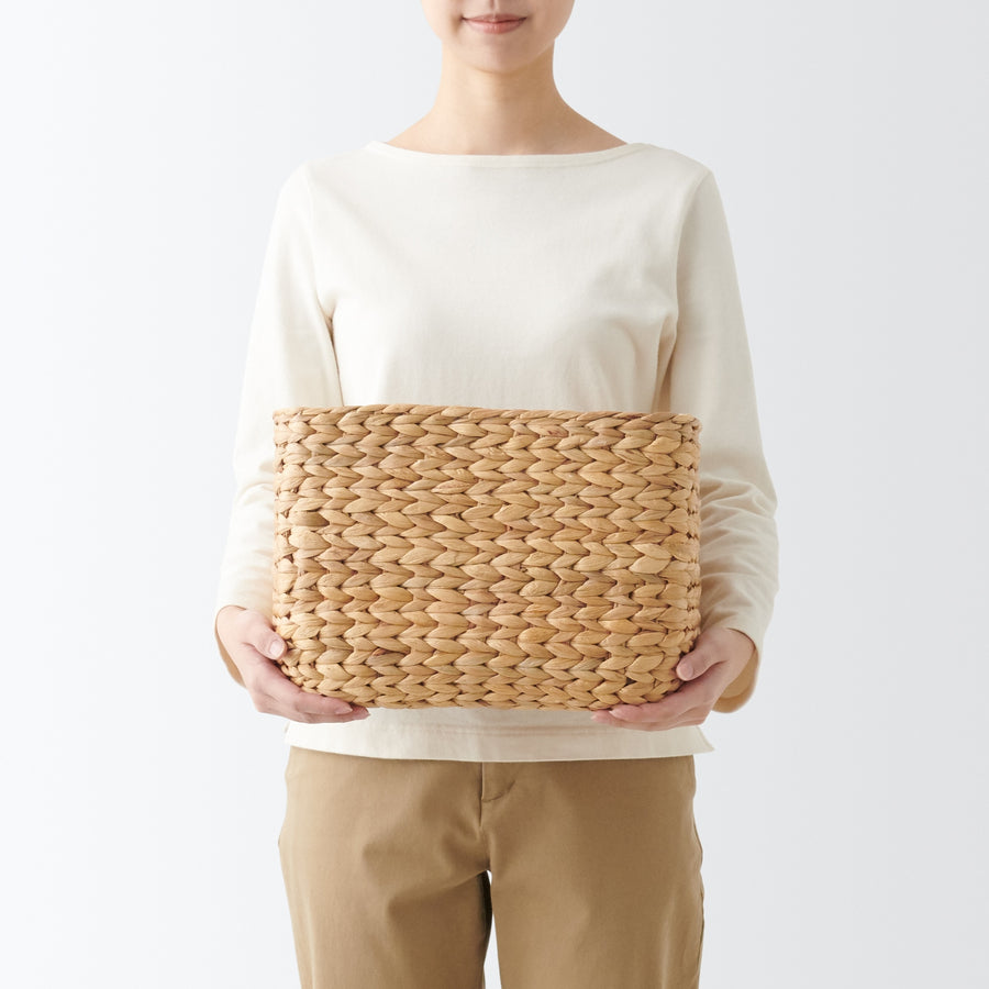 Water hyacinth rectangular basket large