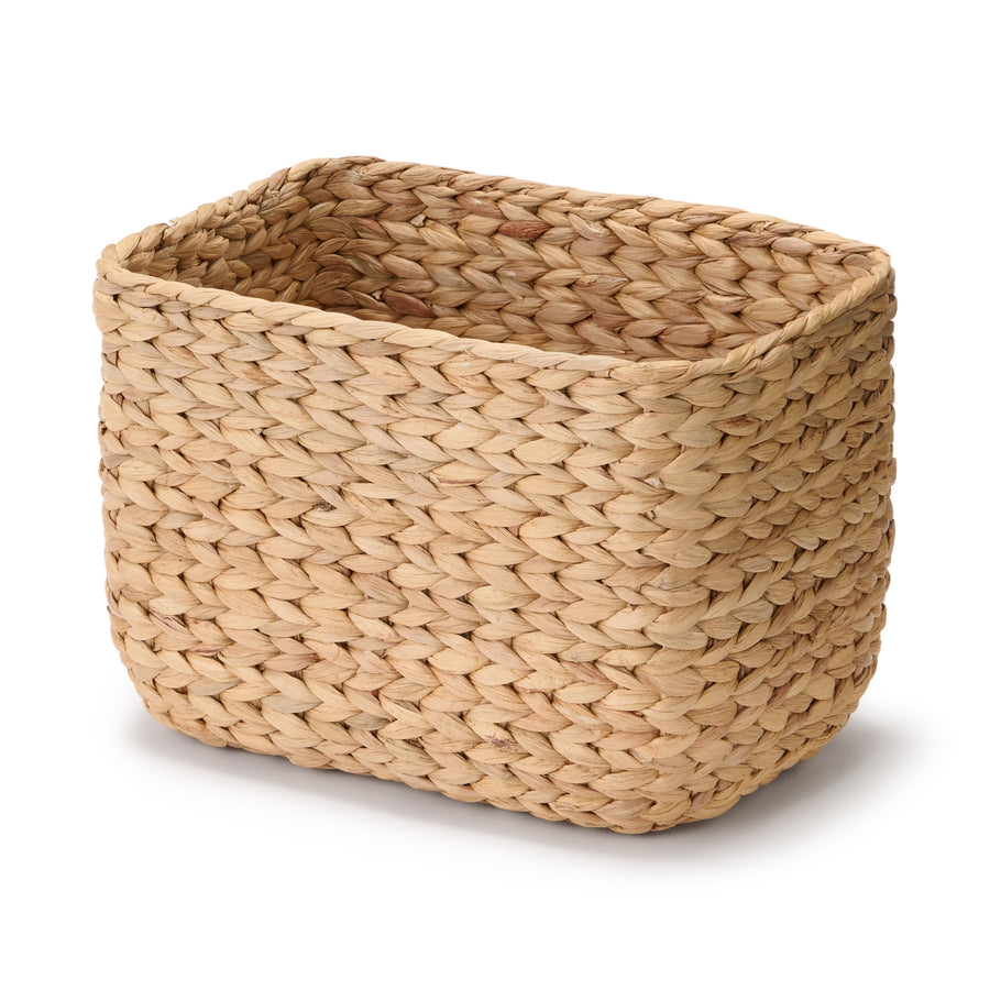 Water hyacinth rectangular basket large