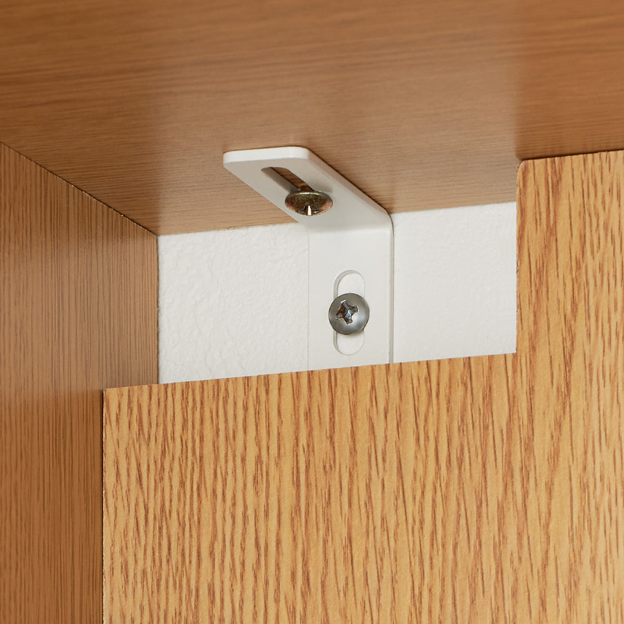 Wooden cabinet with wooden door, slim, walnut veneer