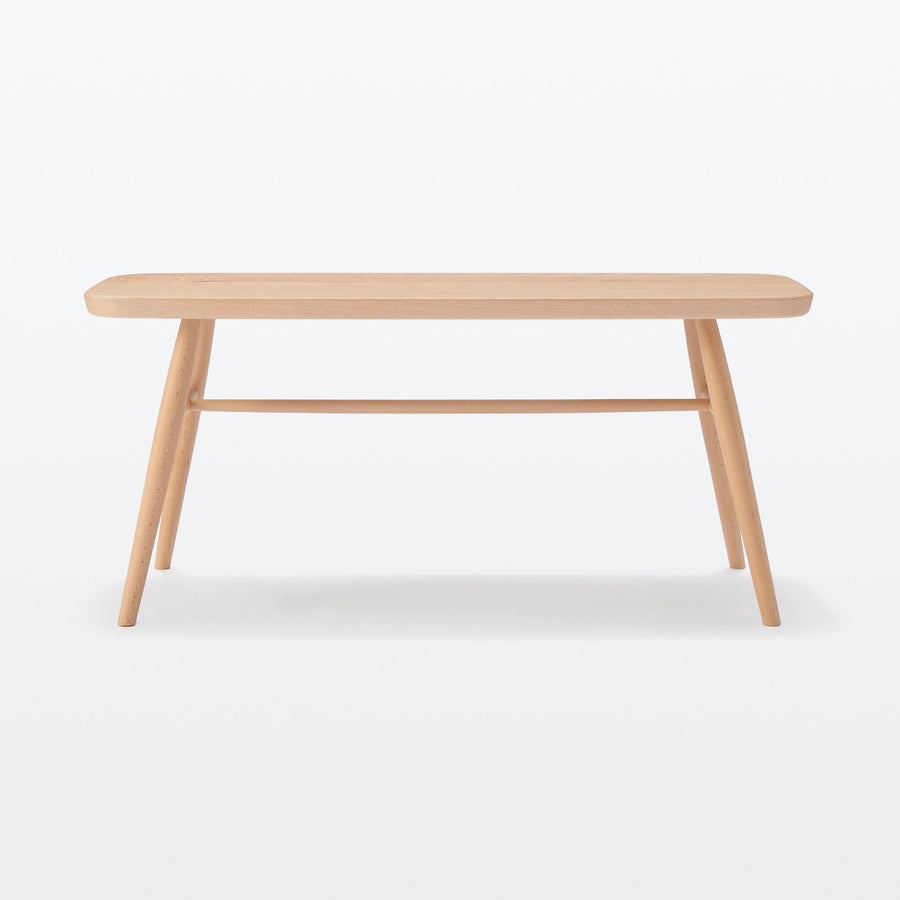 Beech wood bench with round legs