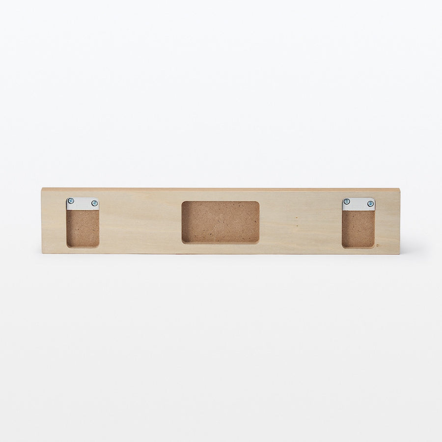 Wall-mounted furniture tray, oak veneer, width 44cm