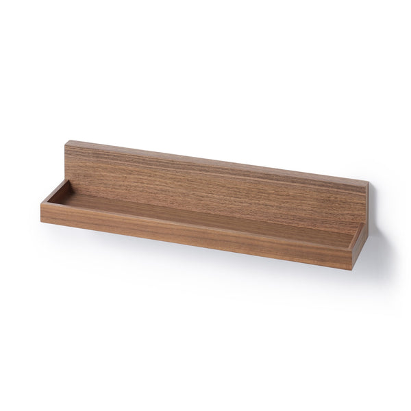 Wall-mounted furniture tray, walnut, 44cm wide